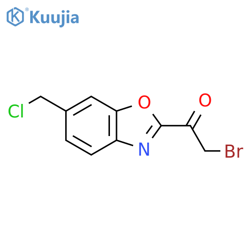 2-(2-Bromoacetyl)-6-(chloromethyl)benzo[d]oxazole structure