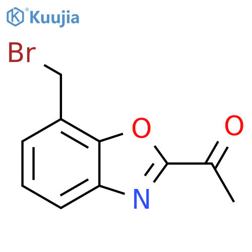 1-(7-(Bromomethyl)benzo[d]oxazol-2-yl)ethanone structure