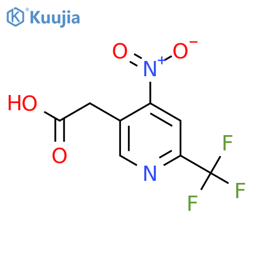 4-Nitro-2-(trifluoromethyl)pyridine-5-acetic acid structure