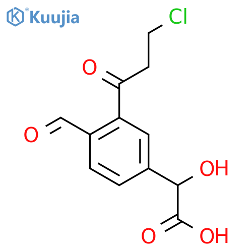 3-(3-Chloropropanoyl)-4-formylmandelic acid structure