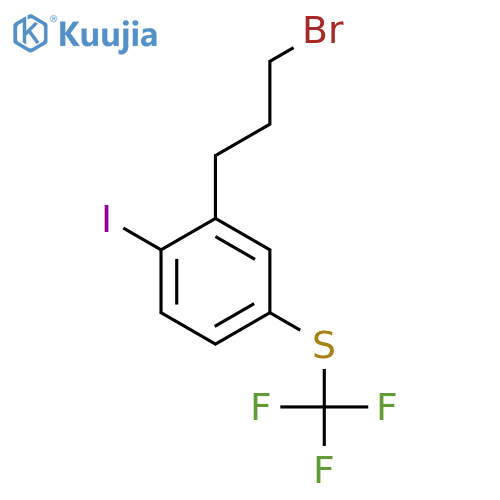 1-(3-Bromopropyl)-2-iodo-5-(trifluoromethylthio)benzene structure