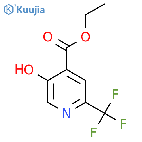 Ethyl 5-hydroxy-2-(trifluoromethyl)isonicotinate structure