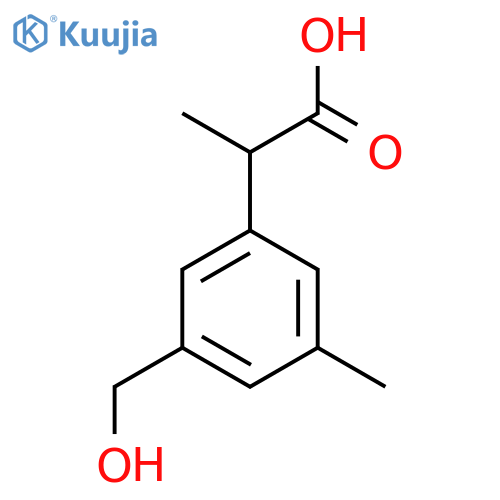 3-(Hydroxymethyl)-5-methylphenylpropanoic acid structure