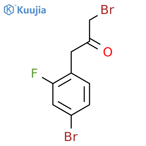 1-Bromo-3-(4-bromo-2-fluorophenyl)propan-2-one structure