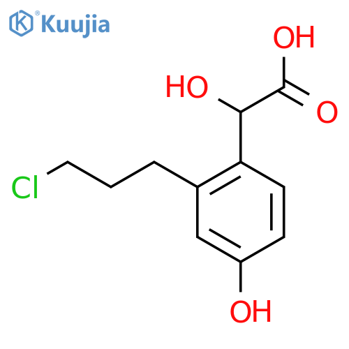 2-(3-Chloropropyl)-4-hydroxymandelic acid structure