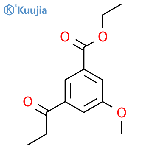 Ethyl 3-methoxy-5-propionylbenzoate structure