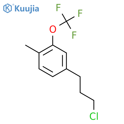 4-(3-Chloropropyl)-2-(trifluoromethoxy)toluene structure