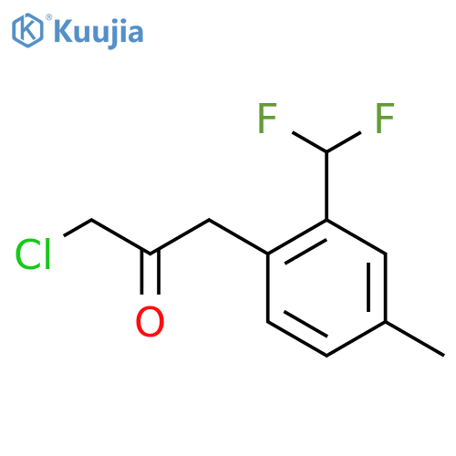 1-Chloro-3-(2-(difluoromethyl)-4-methylphenyl)propan-2-one structure