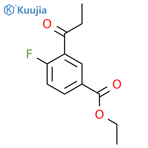 Ethyl 4-fluoro-3-propionylbenzoate structure