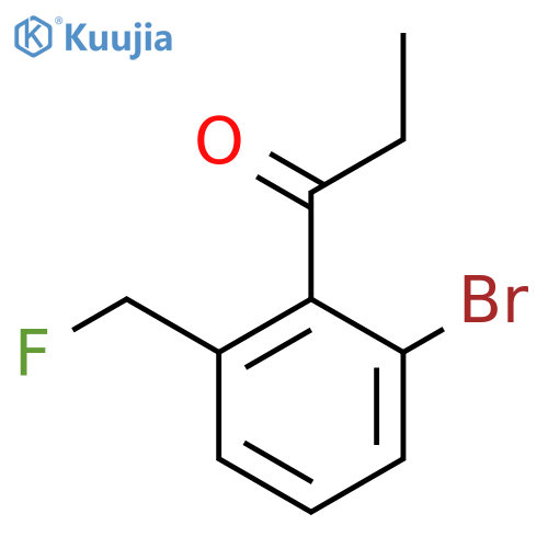 1-(2-Bromo-6-(fluoromethyl)phenyl)propan-1-one structure