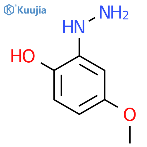 2-Hydroxy-5-methoxyphenylhydrazine structure