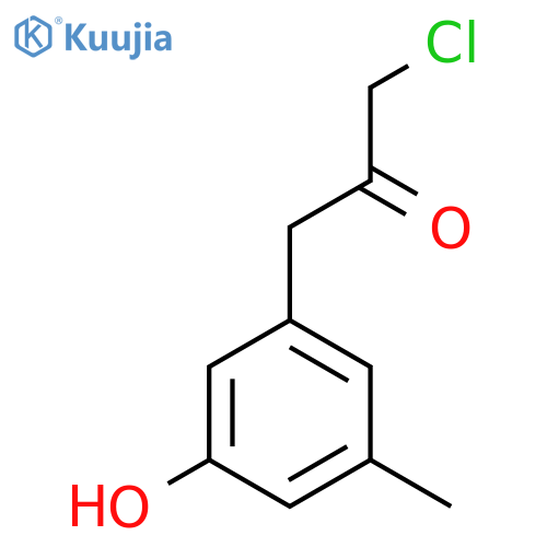 3-(3-Chloro-2-oxopropyl)-5-methylphenol structure
