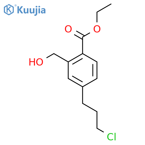 Ethyl 4-(3-chloropropyl)-2-(hydroxymethyl)benzoate structure