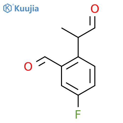 4-Fluoro-2-formylphenylpropanal structure
