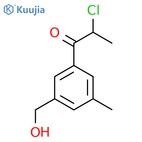 3-(2-Chloropropanoyl)-5-methylbenzyl alcohol structure