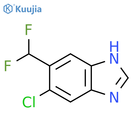 5-Chloro-6-difluoromethyl-1H-benzimidazole structure