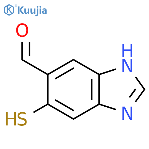 6-Formyl-5-mercapto-1H-benzimidazole structure