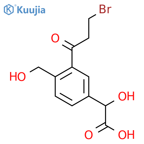 3-(3-Bromopropanoyl)-4-(hydroxymethyl)mandelic acid structure