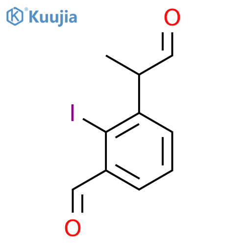 3-Formyl-2-iodophenylpropanal structure