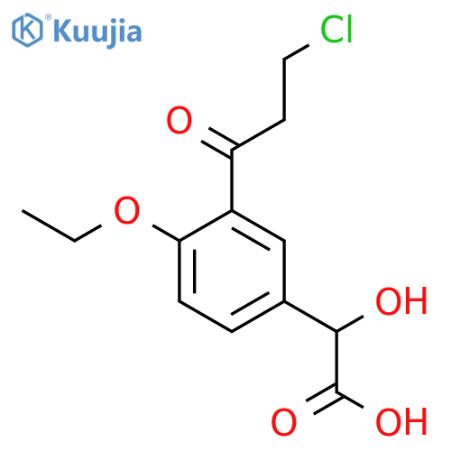 3-(3-Chloropropanoyl)-4-ethoxymandelic acid structure