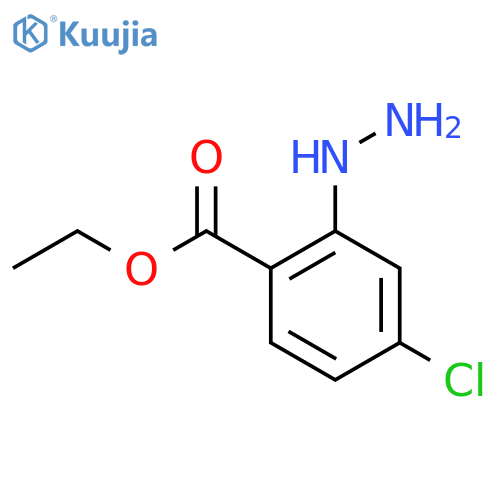 Ethyl 4-chloro-2-hydrazinylbenzoate structure