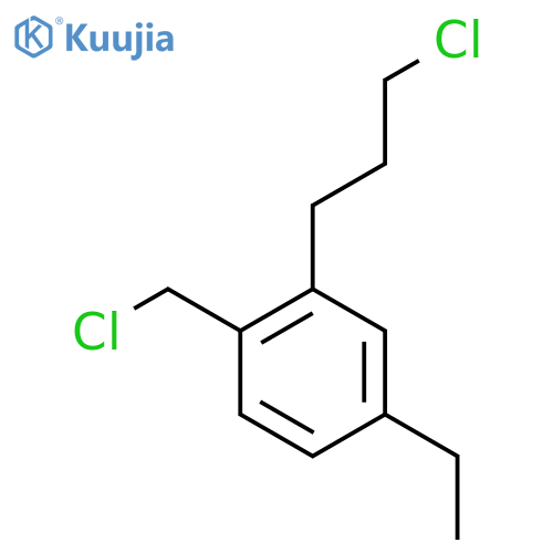 2-(3-Chloropropyl)-4-ethylbenzyl chloride structure