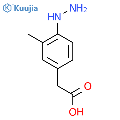 4-Hydrazinyl-3-methylphenylacetic acid structure