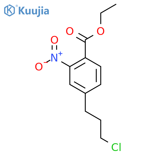 Ethyl 4-(3-chloropropyl)-2-nitrobenzoate structure