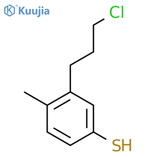 3-(3-Chloropropyl)-4-methylthiophenol structure