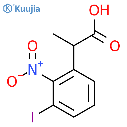 3-Iodo-2-nitrophenylpropanoic acid structure
