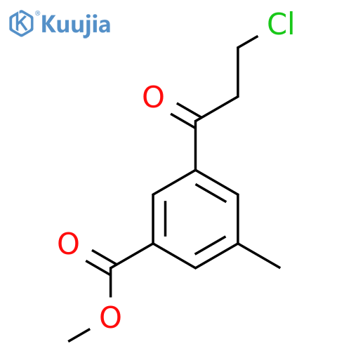 Methyl 3-(3-chloropropanoyl)-5-methylbenzoate structure