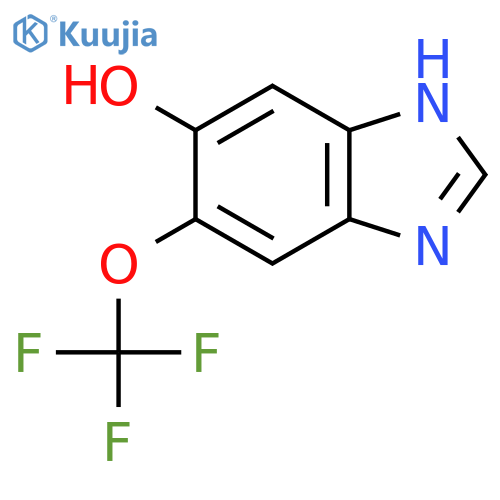 5-Hydroxy-6-trifluoromethoxy-1H-benzimidazole structure