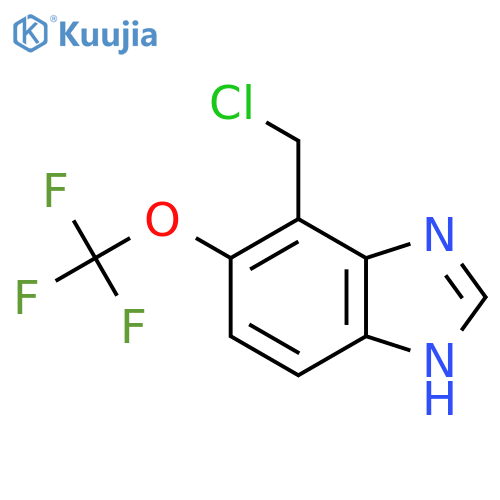 7-Chloromethyl-6-trifluoromethoxy-1H-benzimidazole structure