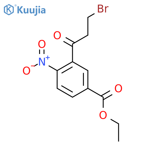 Ethyl 3-(3-bromopropanoyl)-4-nitrobenzoate structure