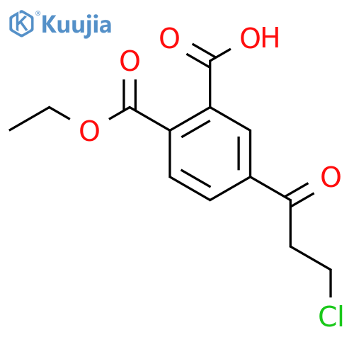 Ethyl 2-carboxy-4-(3-chloropropanoyl)benzoate structure