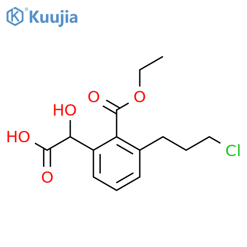 Ethyl 2-(carboxy(hydroxy)methyl)-6-(3-chloropropyl)benzoate structure