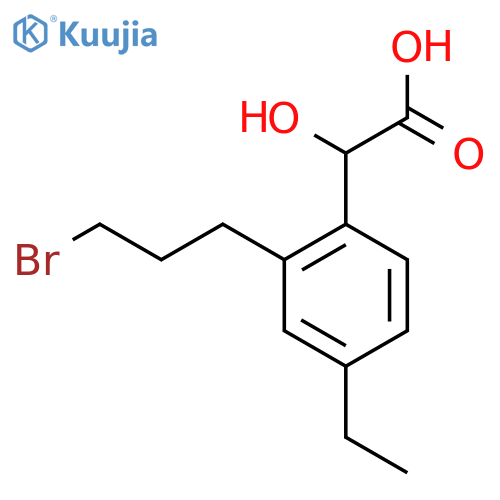 2-(3-Bromopropyl)-4-ethylmandelic acid structure