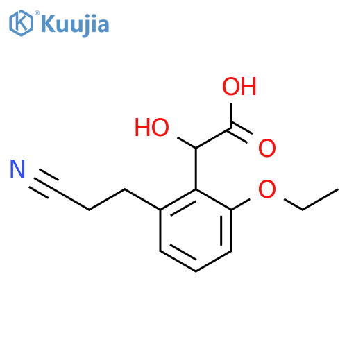 2-(2-Cyanoethyl)-6-ethoxymandelic acid structure