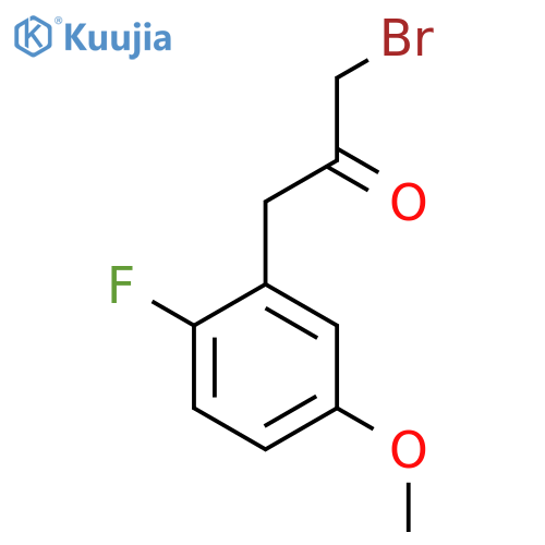 1-Bromo-3-(2-fluoro-5-methoxyphenyl)propan-2-one structure