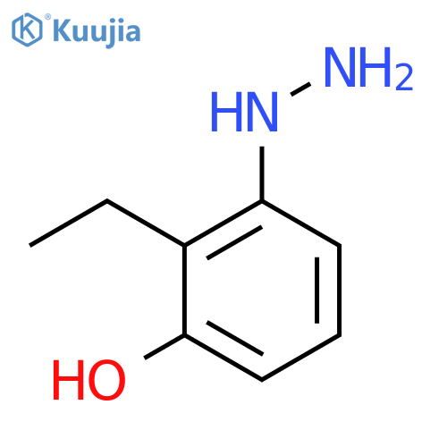 2-Ethyl-3-hydroxyphenylhydrazine structure