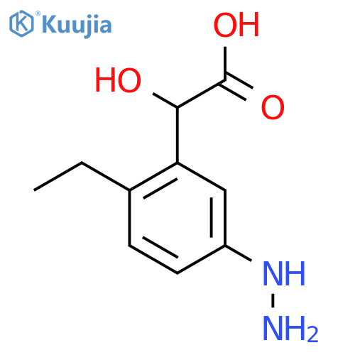 2-Ethyl-5-hydrazinylmandelic acid structure