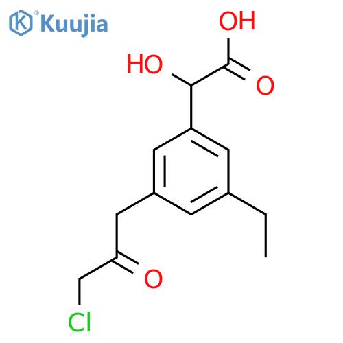 3-(3-Chloro-2-oxopropyl)-5-ethylmandelic acid structure