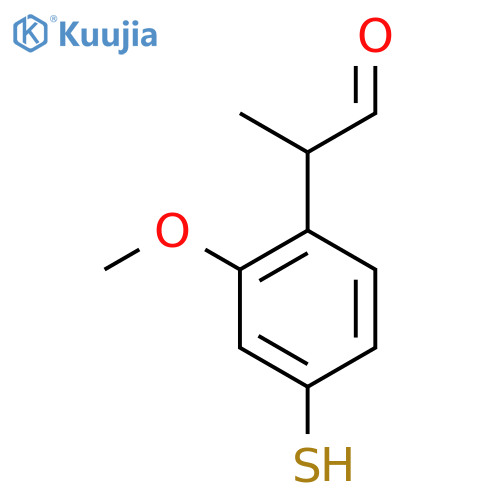 4-Mercapto-2-methoxyphenylpropanal structure