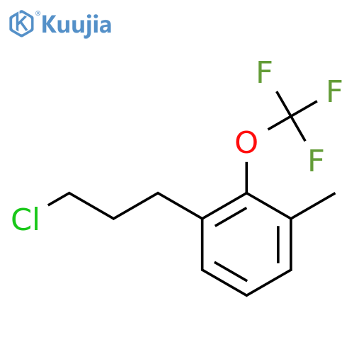 3-(3-Chloropropyl)-2-(trifluoromethoxy)toluene structure