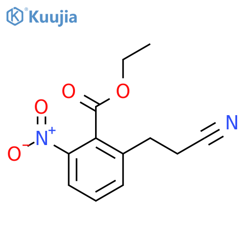 Ethyl 2-(2-cyanoethyl)-6-nitrobenzoate structure