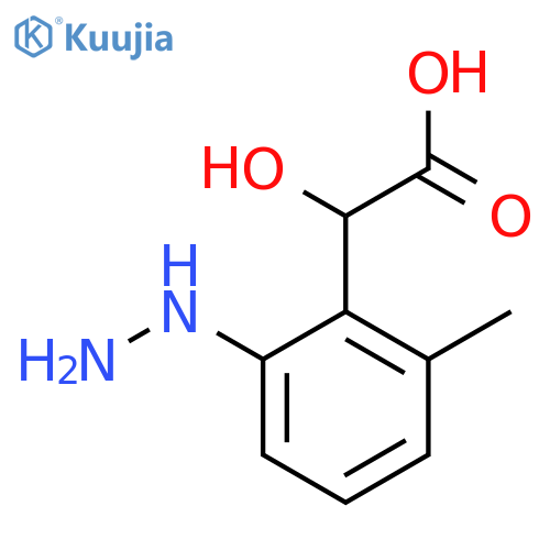 2-Hydrazinyl-6-methylmandelic acid structure