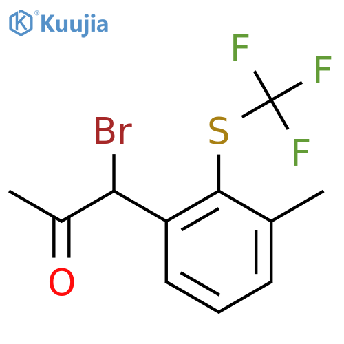 3-(1-Bromo-2-oxopropyl)-2-(trifluoromethylthio)toluene structure