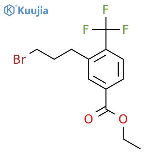 Ethyl 3-(3-bromopropyl)-4-(trifluoromethyl)benzoate structure