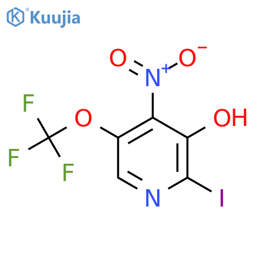 3-Hydroxy-2-iodo-4-nitro-5-(trifluoromethoxy)pyridine structure