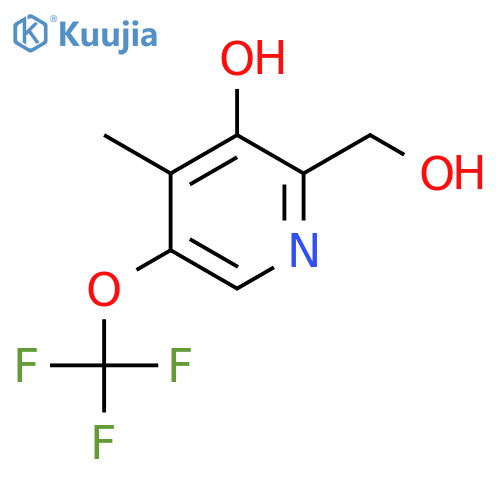 3-Hydroxy-4-methyl-5-(trifluoromethoxy)pyridine-2-methanol structure